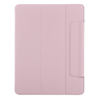 For iPad Pro 13 2024 Double-sided Clip Fixed Buckle Magnetic PU Leather Smart Tablet Case(Rose Gold) - iPad Pro 13 2024 Cases by buy2fix | Online Shopping UK | buy2fix