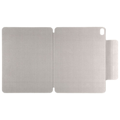 For iPad Air 13 2024 Double-sided Clip Fixed Buckle Magnetic PU Leather Smart Tablet Case(Grey) - iPad Air 13 2024 Cases by buy2fix | Online Shopping UK | buy2fix