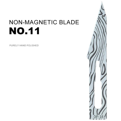 5pcs Mijing DP-18 Hand Polished Non-Magnetic NO.11 Blade - Tool Kits by MIJING | Online Shopping UK | buy2fix