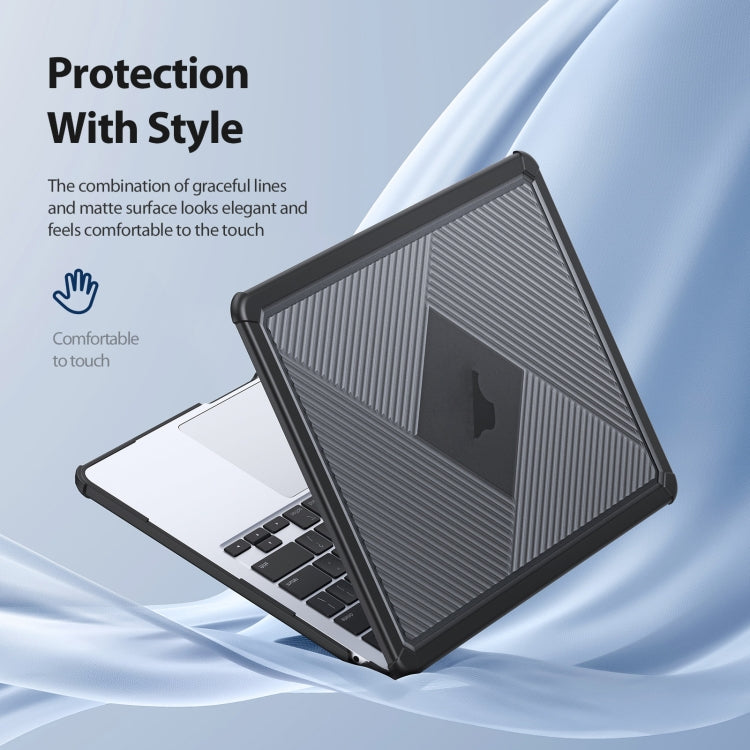 For MacBook Pro 15.4 2017/2018 A1707 DUX DUCIS LCGH Laptop Frosted Protective Case(Black) - MacBook Pro Cases by DUX DUCIS | Online Shopping UK | buy2fix