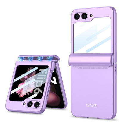 For Samsung Galaxy Z Flip6 GKK Integrated Magnetic Full Coverage Folding Phone Case(Purple) - Galaxy Z Flip6 5G Cases by GKK | Online Shopping UK | buy2fix