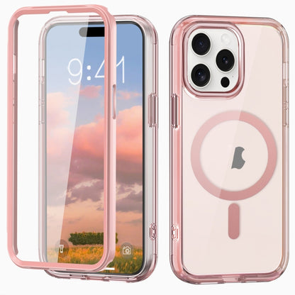 For iPhone 15 Pro Max Colorful MagSafe Magnetic PC + TPU Phone Case(Pink) - iPhone 15 Pro Max Cases by buy2fix | Online Shopping UK | buy2fix