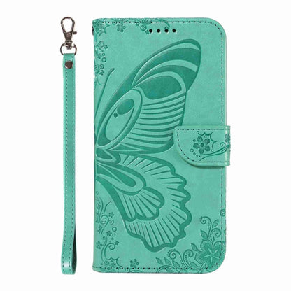 For OnePlus 11 5G Swallowtail Butterfly Embossed Leather Phone Case(Green) - OnePlus Cases by buy2fix | Online Shopping UK | buy2fix