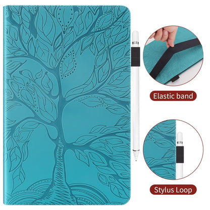 For iPad Pro 13 2024 Tree Life Series Embossed Smart Leather Tablet Case(Lake Blue) - iPad Pro 13 2024 Cases by buy2fix | Online Shopping UK | buy2fix