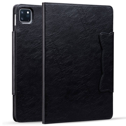 For iPad Pro 11 2024 Cat Buckle Leather Smart Tablet Case(Black) - iPad Pro 11 2024 Cases by buy2fix | Online Shopping UK | buy2fix