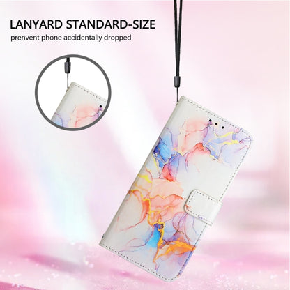 For Blackview Color 8 PT003 Marble Pattern Flip Leather Phone Case(Galaxy Marble White) - More Brand by buy2fix | Online Shopping UK | buy2fix