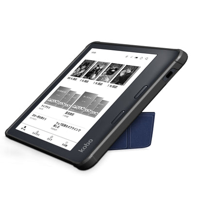 For Kobo Libra Colour 2024 Solid Color Deformation TPU Leather Smart Tablet Case(Dark Blue) - Others by buy2fix | Online Shopping UK | buy2fix