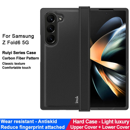 For Samsung Galaxy Z Fold6 imak Ruiyi Series Carbon Fiber PU + PC Phone Case - Galaxy Z Fold6 5G Cases by imak | Online Shopping UK | buy2fix