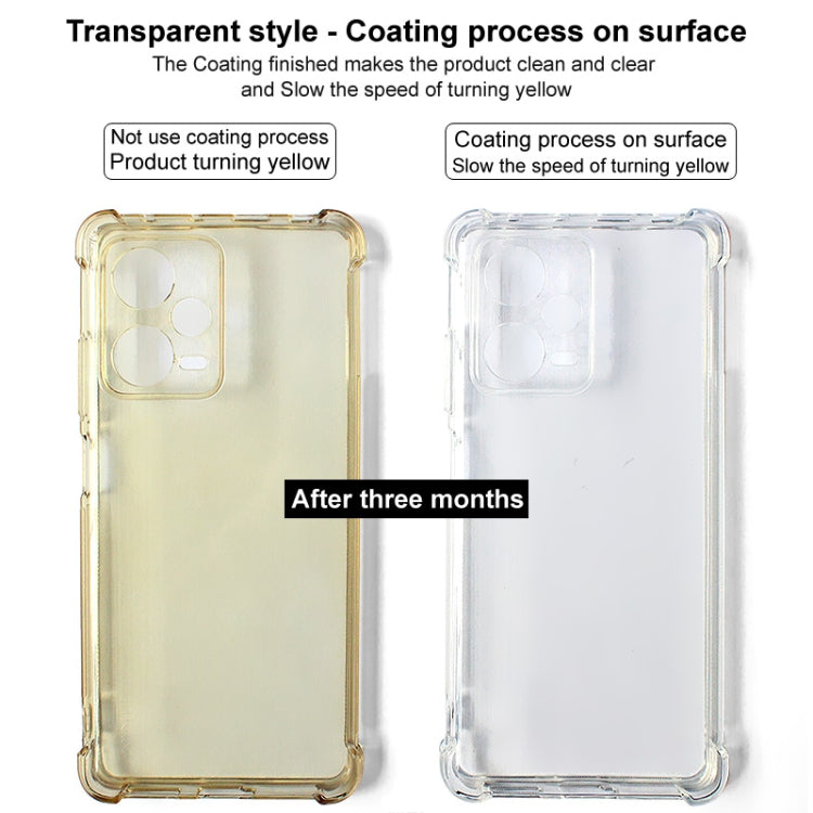 For Realme GT 6 5G Global imak Shockproof Airbag TPU Phone Case(Transparent Black) - Realme Cases by imak | Online Shopping UK | buy2fix