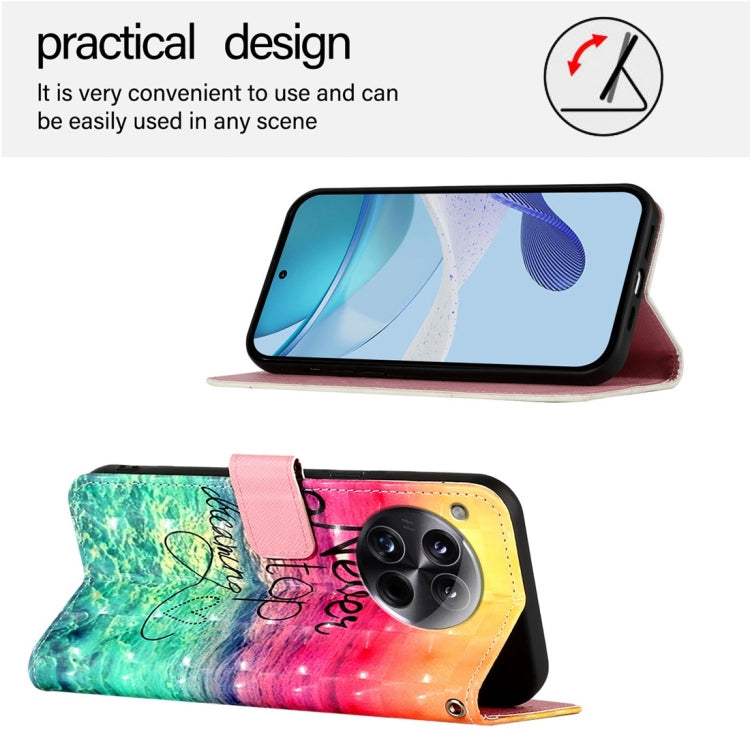 For OnePlus 12 Global 3D Painting Horizontal Flip Leather Phone Case(Chasing Dreams) - OnePlus Cases by buy2fix | Online Shopping UK | buy2fix