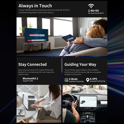 Teclast T65 Max Tablet PC 13 inch, 8GB+256GB,  Android 14 MediaTek Helio G99 Octa Core, 4G LTE Dual SIM - TECLAST by TECLAST | Online Shopping UK | buy2fix