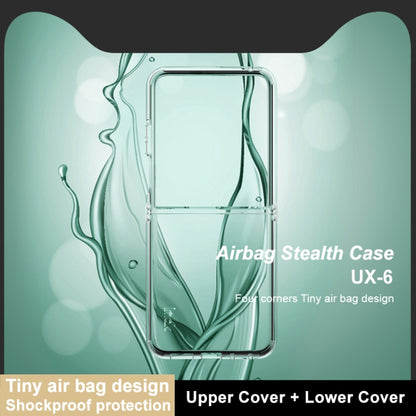 For Motorola Razr 50 Ultra imak UX-6 series All-inclusive Shockproof Airbag TPU Invisible Phone Case(Transparent) - Motorola Cases by imak | Online Shopping UK | buy2fix