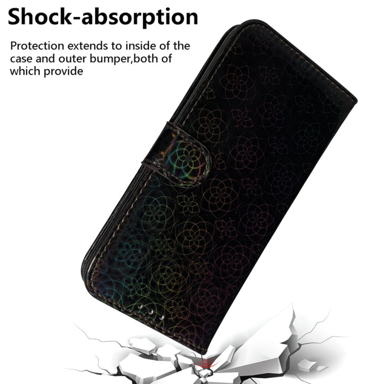 For Samsung Galaxy S25 Ultra 5G Colorful Magnetic Buckle Leather Phone Case(Black) - Galaxy S25 Ultra 5G Cases by buy2fix | Online Shopping UK | buy2fix