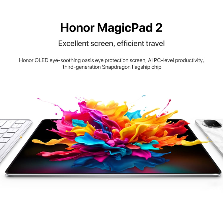 Honor MagicPad2 WiFi Tablet PC, 16GB+1TB, 12.3 inch MagicOS 8.0.1 Qualcomm Snapdragon 8s Gen 3 Octa Core(Black) - Huawei by Huawei | Online Shopping UK | buy2fix