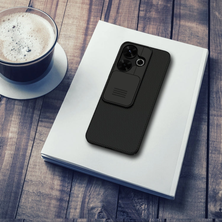 For Xiaomi Poco M6 4G NILLKIN Black Mirror Series Camshield PC Phone Case(Black) - Xiaomi Cases by NILLKIN | Online Shopping UK | buy2fix