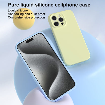 For iPhone 16 Pro Max Precise Hole Liquid Silicone Jelly Color Full Coverage Phone Case(Caramel Brown) - iPhone 16 Pro Max Cases by buy2fix | Online Shopping UK | buy2fix