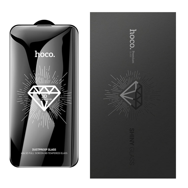 For iPhone 16 Pro Max hoco A36 3D Full Screen HD Tempered Film - iPhone 16 Pro Max Tempered Glass by hoco | Online Shopping UK | buy2fix