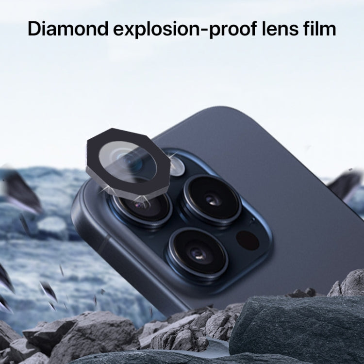 For iPhone 16 Pro / 16 Pro Max HD Lens Protective Film without Diamond(Silver) - iPhone 16 Pro Max Tempered Glass by buy2fix | Online Shopping UK | buy2fix