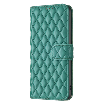 For Redmi K70 Ultra Diamond Lattice Wallet Flip Leather Phone Case(Green) - Xiaomi Cases by buy2fix | Online Shopping UK | buy2fix