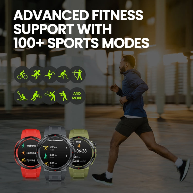 Zeblaze Ares 3 Plus 1.43 inch Fitness & Wellness Smart Watch Supports 24H Health Monitoring(Flame Red) - Smart Watches by Zeblaze | Online Shopping UK | buy2fix