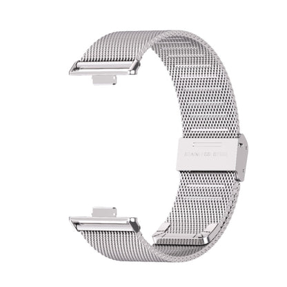 For Huawei Watch Fit3 MIJOBS Milan Buckle Stainless Steel Watch Band(Silver) - Watch Bands by MIJOBS | Online Shopping UK | buy2fix