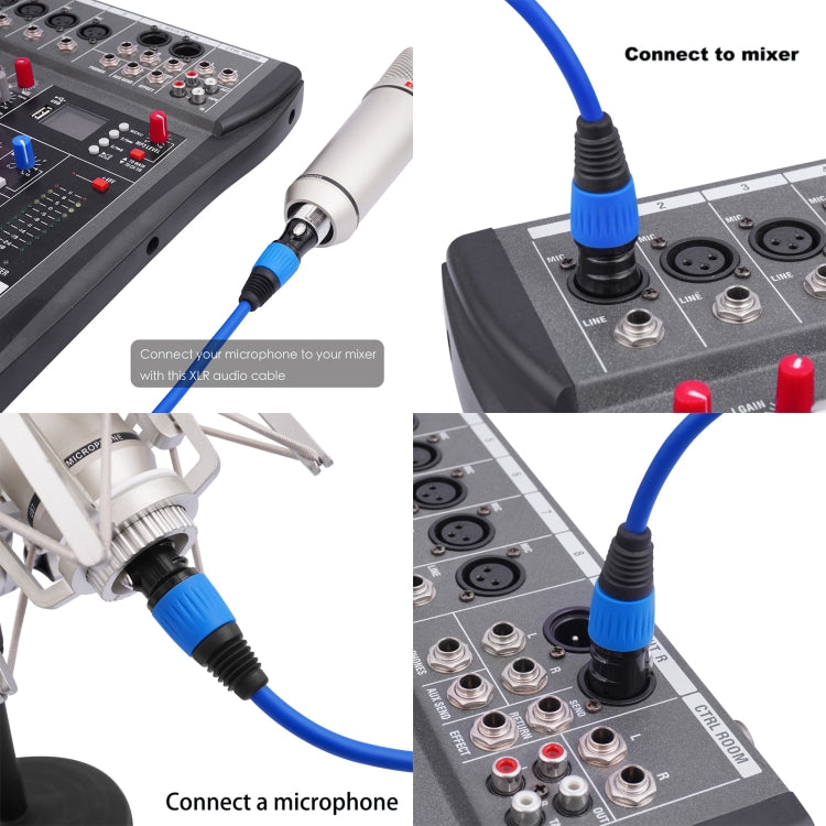 JC1015 XLR 3pin Male to Female Audio Cable, Length:1.8m(Yellow) - Microphone Audio Cable & Connector by buy2fix | Online Shopping UK | buy2fix