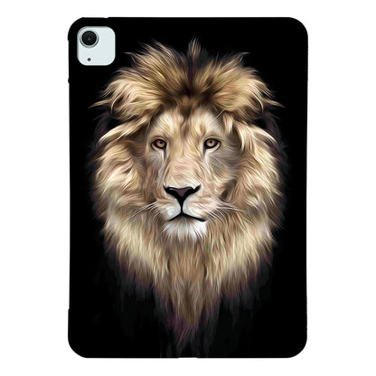 For iPad Air 11 2024 Color Painting Pattern Smart Tablet TPU Case(Lion) - iPad Air 11 2024 Cases by buy2fix | Online Shopping UK | buy2fix