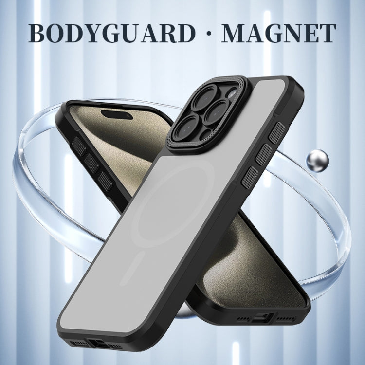 For iPhone 16 Pro Max Bodyguard MagSafe Magnetic Phone Case(Purple) - iPhone 16 Pro Max Cases by buy2fix | Online Shopping UK | buy2fix