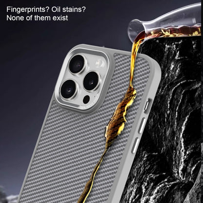 For iPhone 13 Carbon Fiber Texture MagSafe Magnetic Shockproof Phone Case(Black) - iPhone 13 Cases by buy2fix | Online Shopping UK | buy2fix