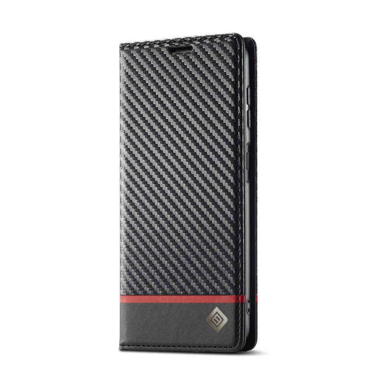 For Samsung Galaxy S24 FE 5G LC.IMEEKE Carbon Fiber Leather Phone Case(Horizontal Black) - Galaxy S24 FE 5G Cases by LC.IMEEKE | Online Shopping UK | buy2fix