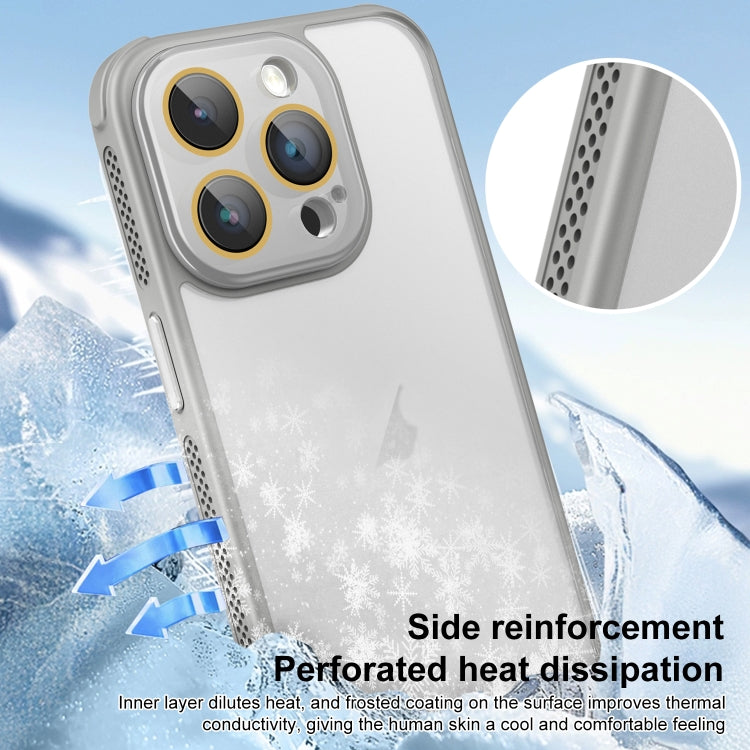 For iPhone 16 Pro Side Cooling Skin Feel Frosted Phone Case(Green) - iPhone 16 Pro Cases by buy2fix | Online Shopping UK | buy2fix