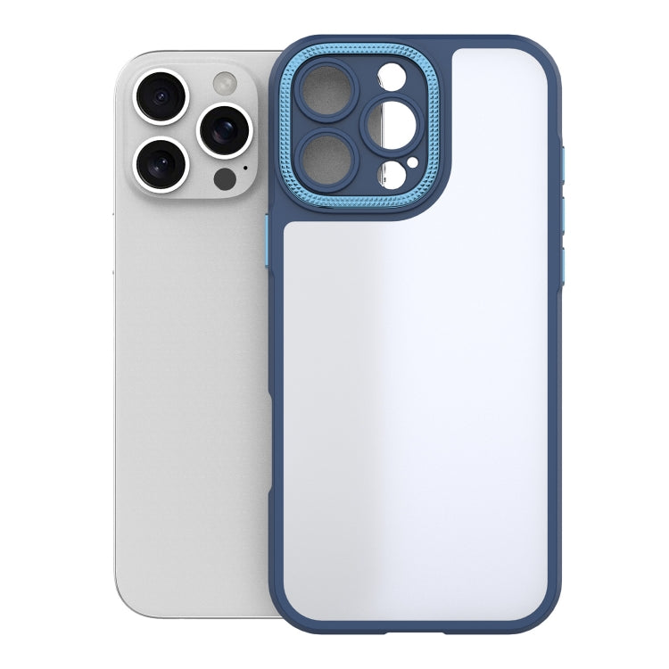 For iPhone 16 Pro Max Bodyguard Micro Matte PC Hybrid TPU Phone Case(Blue) - iPhone 16 Pro Max Cases by buy2fix | Online Shopping UK | buy2fix