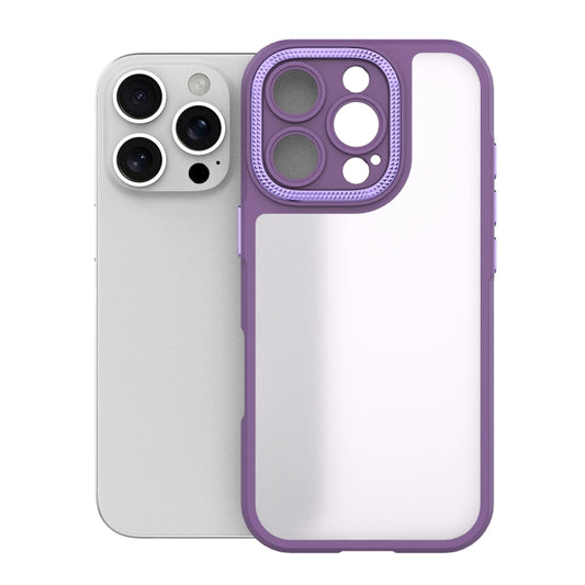 For iPhone 16 Pro Bodyguard Micro Matte PC Hybrid TPU Phone Case(Purple) - iPhone 16 Pro Cases by buy2fix | Online Shopping UK | buy2fix