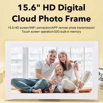 15.6 inch IPS Screen Digital Cloud Photo Frame Wall Mounted LED Advertising Machine, Plug Type:AU Plug(Black) - 15 inch Above by buy2fix | Online Shopping UK | buy2fix