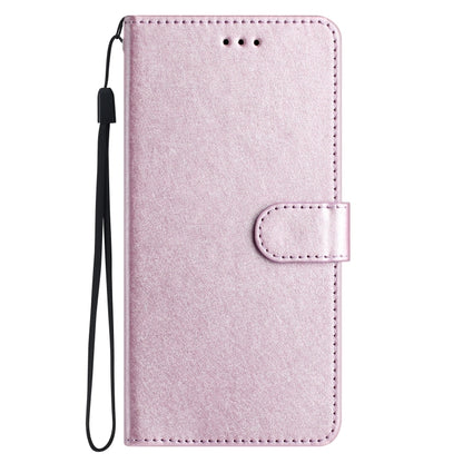 For iPhone 16 Silk Texture Horizontal Flip Leather Phone Case(Rose Pink) - iPhone 16 Cases by buy2fix | Online Shopping UK | buy2fix