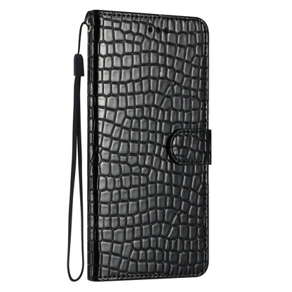 For iPhone 16 Pro Max Crocodile Texture Horizontal Flip Leather Phone Case(Black) - iPhone 16 Pro Max Cases by buy2fix | Online Shopping UK | buy2fix