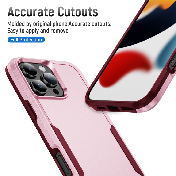 For iPhone 16 Pro Pioneer Armor Heavy Duty PC + TPU Phone Case(Pink+Rose Red) - iPhone 16 Pro Cases by buy2fix | Online Shopping UK | buy2fix