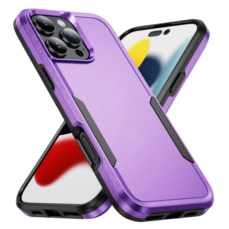 For iPhone 16 Pro Pioneer Armor Heavy Duty PC + TPU Phone Case(Purple+Black) - iPhone 16 Pro Cases by buy2fix | Online Shopping UK | buy2fix