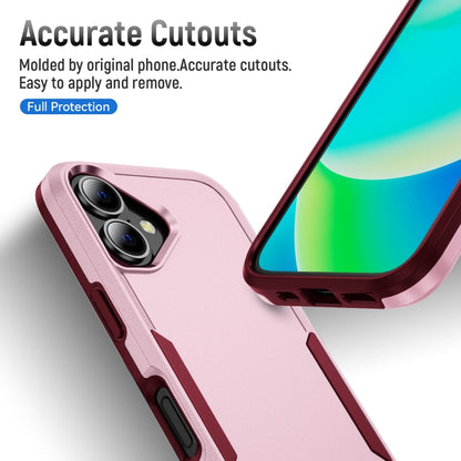 For iPhone 16 Plus Pioneer Armor Heavy Duty PC + TPU Phone Case(Pink+Rose Red) - iPhone 16 Plus Cases by buy2fix | Online Shopping UK | buy2fix