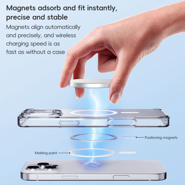 For iPhone 16 Pro Max Crystal Clear Frosted MagSafe Magnetic Phone Case(Transparent Black) - iPhone 16 Pro Max Cases by buy2fix | Online Shopping UK | buy2fix