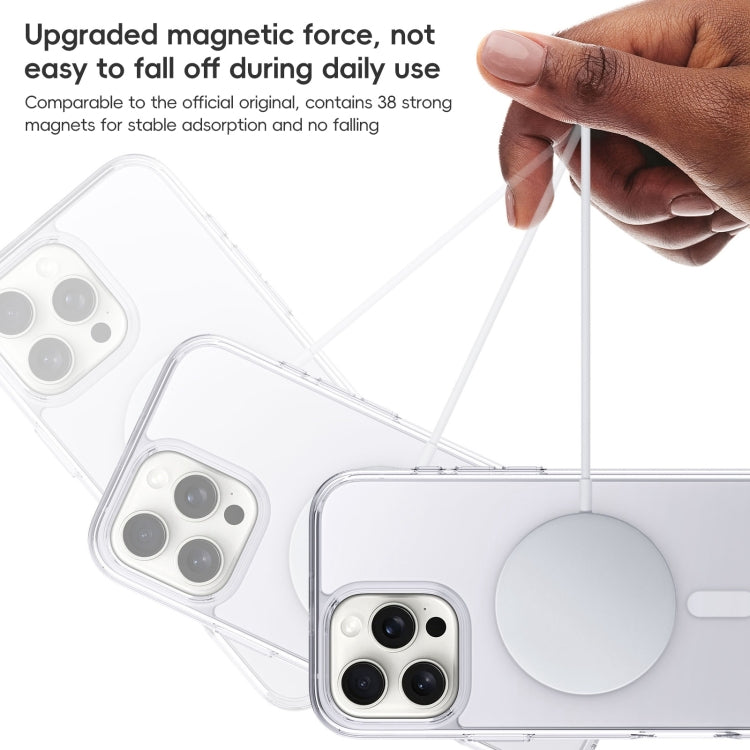 For iPhone 16 Pro Crystal Clear Frosted MagSafe Magnetic Phone Case(Transparent) - iPhone 16 Pro Cases by buy2fix | Online Shopping UK | buy2fix