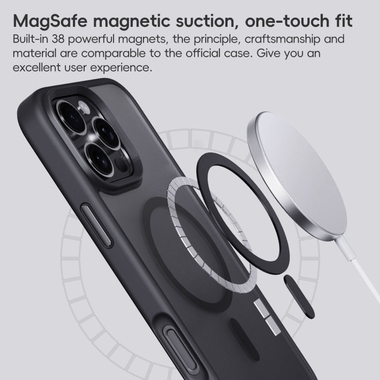 For iPhone 16 Pro Max Frosted MagSafe Magnetic Phone Case(Grey) - iPhone 16 Pro Max Cases by buy2fix | Online Shopping UK | buy2fix