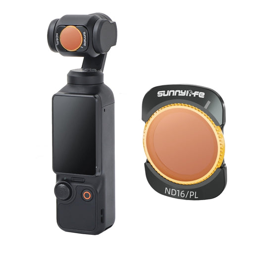 For DJI Osmo Pocket 3 Sunnylife Camera Lens Magnetic Metal Filter, No Impact On Gimbal Reset, Filter:ND16PL - Lens Accessories by Sunnylife | Online Shopping UK | buy2fix