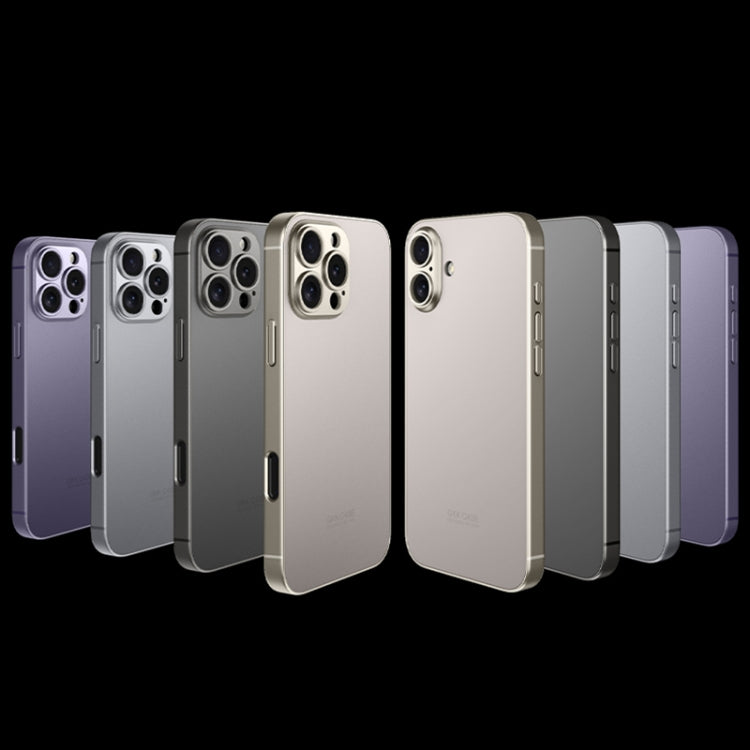 For iPhone 16 GKK AG Craft Skin Feel Full Coverage Phone Case(Purple) - iPhone 16 Cases by GKK | Online Shopping UK | buy2fix