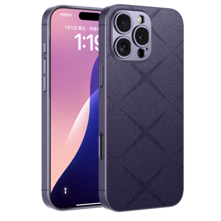 For iPhone 16 Pro Max GKK Asterism Metal Paint Skin Feel Leather Full Coverage Phone Case(Purple) - iPhone 16 Pro Max Cases by GKK | Online Shopping UK | buy2fix