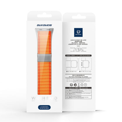 For Apple Watch Series 6 44mm DUX DUCIS YC Series Ocean Nylon Watch Band(Orange) - Watch Bands by DUX DUCIS | Online Shopping UK | buy2fix