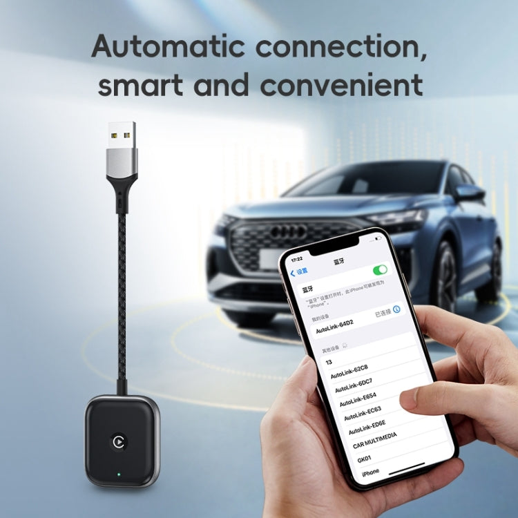 For iPhone Car Apple CarPlay Box Wired to Wireless Adapter(Black) - Bluetooth Adapters by buy2fix | Online Shopping UK | buy2fix