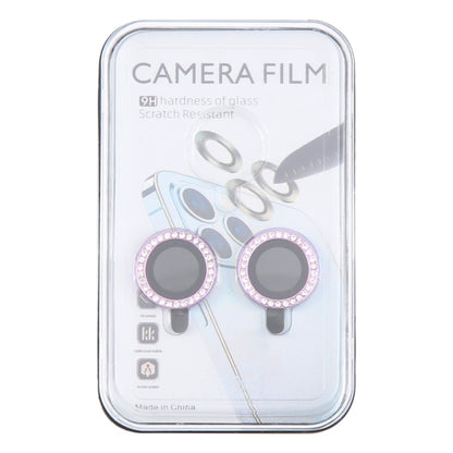 For iPhone 16 / 16 Plus 9H Point Drill Camera Lens Protector Ring(Purple) - iPhone 16 Plus Tempered Glass by buy2fix | Online Shopping UK | buy2fix