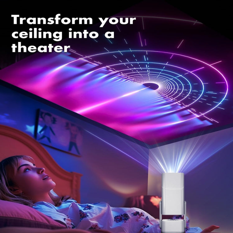 Y7S 720P Android 11 OS Portable Home WiFi Projector with Speaker, CPU:Allwinner H713(EU Plug) - Mini Projector by buy2fix | Online Shopping UK | buy2fix