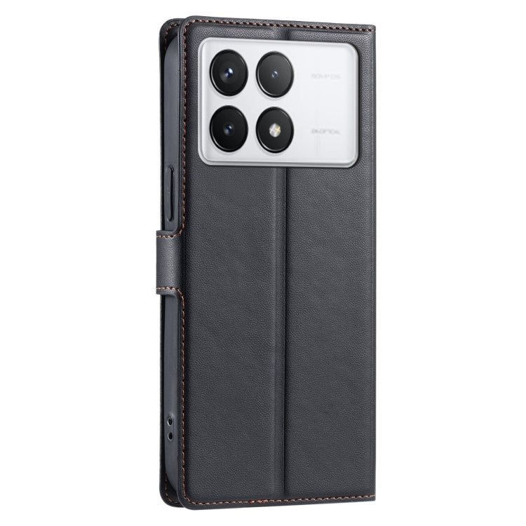 For Redmi K70 Voltage Ultra-thin Dot Leather Phone Case(Black) - K70 Cases by buy2fix | Online Shopping UK | buy2fix